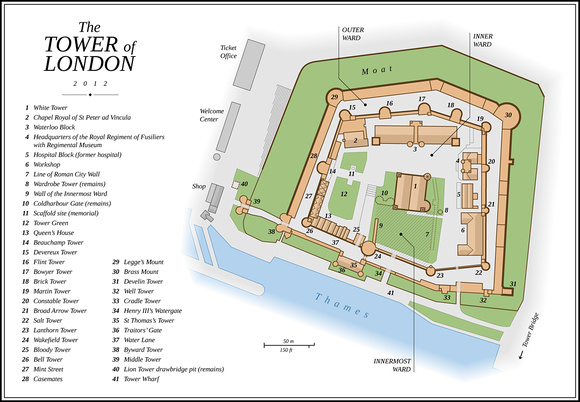 Plan of the Tower of London